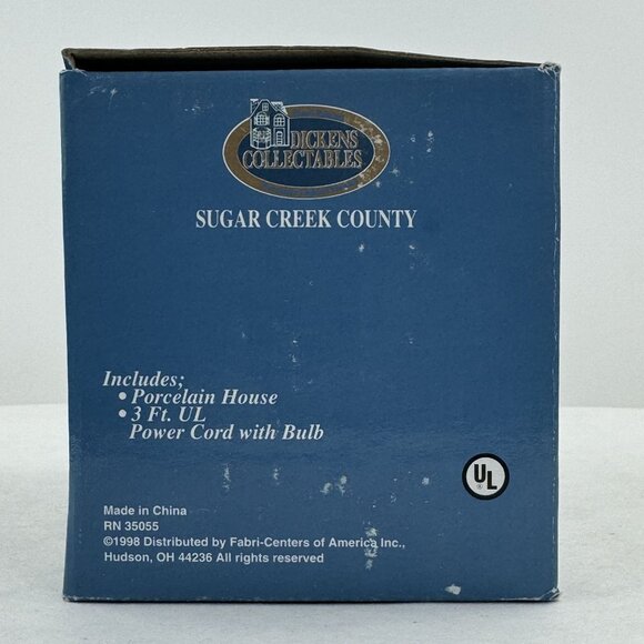 Vintage 1998 Dickens Collectables Sugar Creek County Cafe Porcelain Light 4.25" - Picture 8 of 16